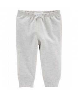 Бебешки спортен панталон Carter's - Сив, 0 - 3 месеца, 62 cm
