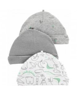 Carter's Комплект 3 шапки за новородено за момче