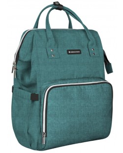 Чанта за бебешки принадлежности 2 в 1 KikkaBoo - Siena, тъмнозелена