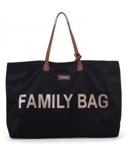 Чанта за принадлежности ChildHome - Family Bag, черно-златно