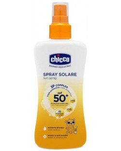 Слънцезащитен спрей Chicco, SPF 50+, 150 ml