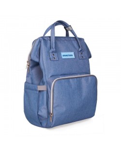 Чанта за бебешки принадлежности 2 в 1 KikkaBoo - Siena, светло синя