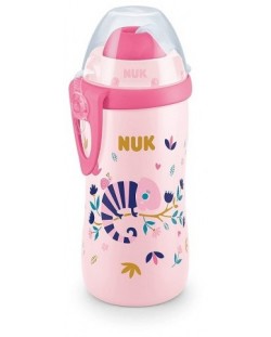 Чаша Nuk Flexi Cup - Chameleon, със сламка, 300 ml, за момиче