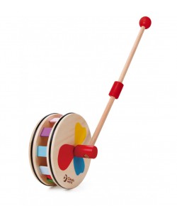 Дървена играчка за бутане Classic World - Цветовете на дъгата