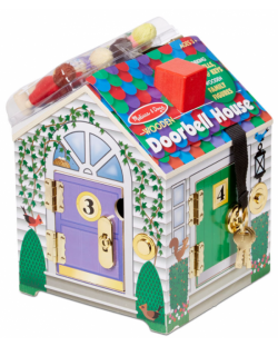Дървена играчка Melissa & Doug - Къщата на доктора, с ключове