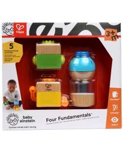 Дървена играчка Hape - Бебешки сензорен комплект