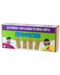Дървена образователна игра Top Kids - Професии