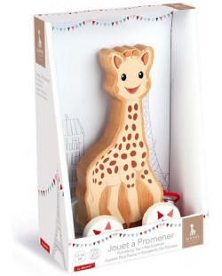 Дървена играчка за дърпане Janod - Жирафчето Софи