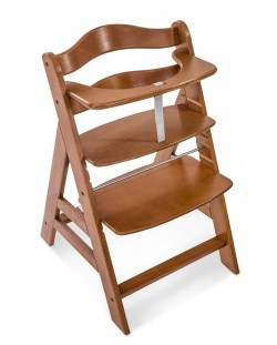 Дървено столче за хранене Hauck - Alpha Plus, Walnut