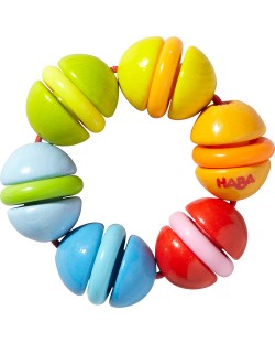 Дървена бебешка играчка Haba - Пъстри топчета