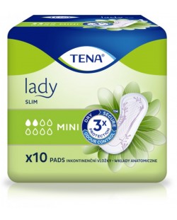 Дамски превръзки Tena Lady - Slim Mini, 10 броя 