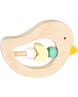 Дървена бебешка дрънкалка Lule Toys - Птичка