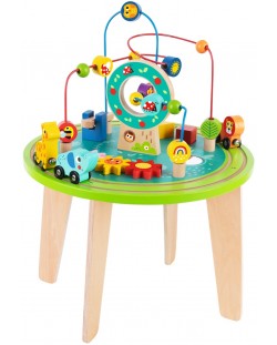 Дървена маса с активности Tooky Toy - 7 части