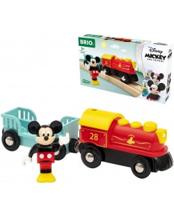 Дървена играчка Brio - Влакчето на Мики Маус