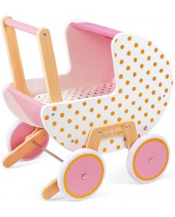 Дървена количка за кукли Janod - Candy chic