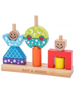 Дървени креативни блокчета Raya Toys 