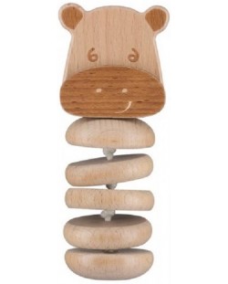 Дървена играчка Bebe Confort - Hippo Safari