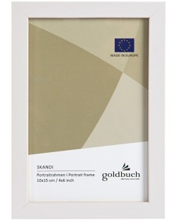 Дървена рамка за снимки Goldbuch - Бяла, 10 x 15 cm