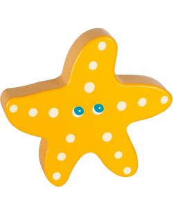 Дървена бебешка дрънкалка Lule Toys - Морска звезда