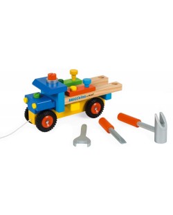 Дървена играчка Janod - Сглоби си сам, камион