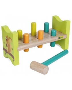 Дървена играчка Andreu toys - Катеричка с чукче