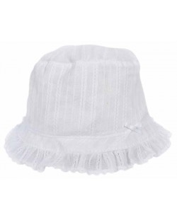Детска лятна шапка Maximo - Периферия, бяла фигурална, 45 cm
