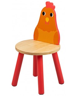 Детско дървено столче Bigjigs - Пиле