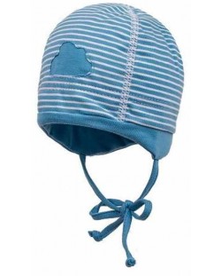 Детска лятна шапка Maximo - Синя с облаче, 37 cm