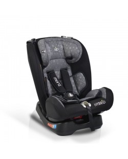 Детско столче за кола Moni - Hybrid Premium, сиви звезди