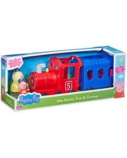 Детска играчка Peppa Pig - Влакче с 2 фигури