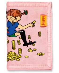 Детски портфейл Micki Pippi - Пипи Дългото чорапче, розов