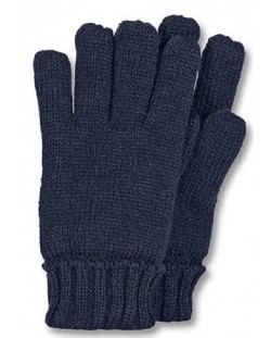 Детски плетени ръкавици Sterntaler - 9-10 години, тъмносини