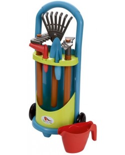 Детска градинска количка  Ecoiffier - с 6 инструмента