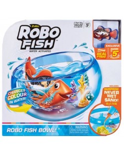 Детска играчка Zuru - Робофиш в аквариум, оранжева