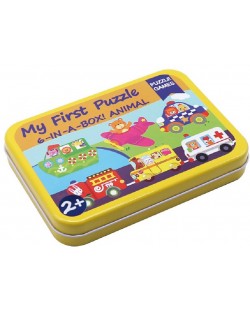 Детски пъзел Andreu toys - Превозни средства 2, 6 броя в кутия