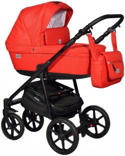 Комбинирана детска количка 2в1 Baby Giggle - Broco, червена