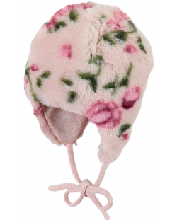 Детска зимна шапка на цветя Sterntaler - 49 cm, 12-18 месеца