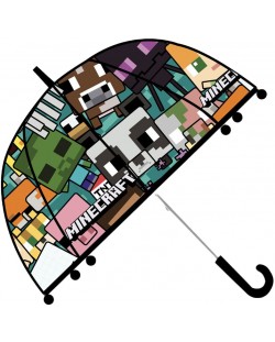 Детски чадър Uwear - Minecraft World, 45 cm
