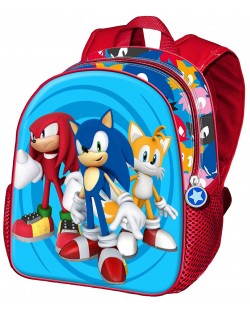 Детска раница Karactermania Sonic - Friends, 3D