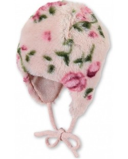 Детска зимна шапка на цветя Sterntaler - 43 cm, 5-6 месеца