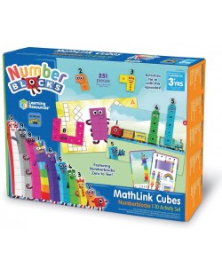 Детски математически комплект Learning Resources - Кубчета за сглобяване, от 1 до 10