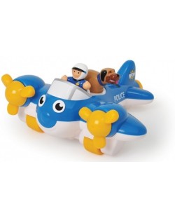 Детска играчка Wow Toys Emergency - Пийт, полицейския самолет