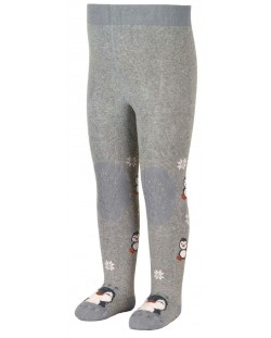 Детски термочорапогащник Sterntaler - Пингвин, 92 cm, 2-3 години, сив