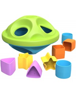 Детска играчка Green Toys - Сортер, с 8 формички
