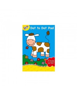 Детска книжка за оцветяване Galt Dot to Dot Pad - Свържи точките
