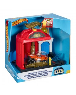Детски комплект Mattel Hot Wheels - Игрална станция, асортимент