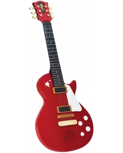 Детска електрическа китара Simba Toys - My Music World, червена