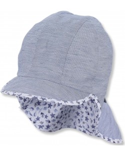 Детска лятна шапка с UV 50+ защита Sterntaler - с платка на тила, 47 cm,  9-12 месеца
