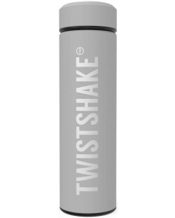 Детски термос Twistshake - Hot or Cold, сив, 420 ml