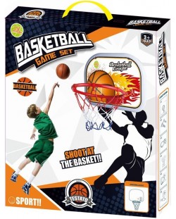 Детски баскетболен кош с топка Raya Toys - Basketball Game Set